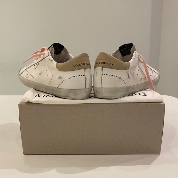 Golden Goose Superstar White/Dotted Star sz 40 NIB - Picture 6 of 8
